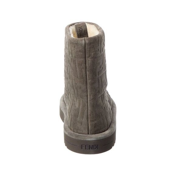 Fendi Apres Chic Ff Suede Boot, Grey - Picture 3 of 5